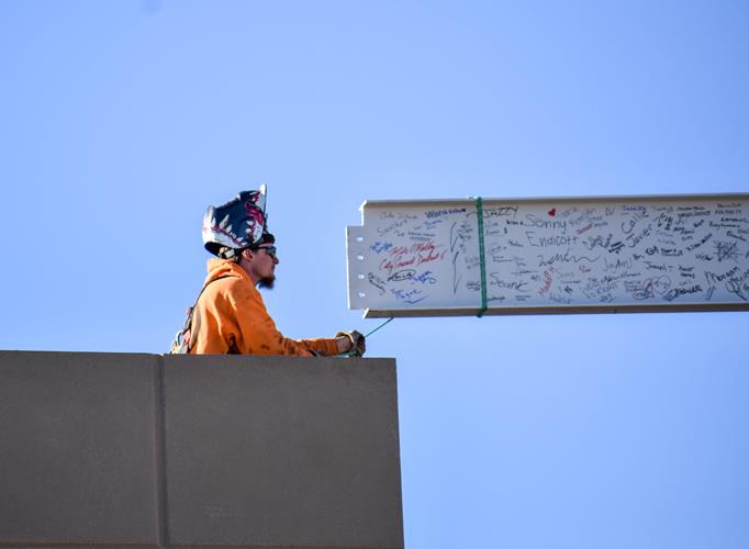 Placing the Signed beam